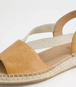 Women SUPERSOFT Comfort|Flats-Krissie Dark Tan Leather Sandals