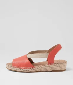 Women SUPERSOFT Comfort|Flats-Krissie Sunset Leather Sandals