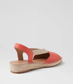 Women SUPERSOFT Comfort|Flats-Krissie Sunset Leather Sandals