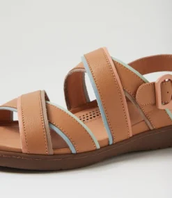 Women SUPERSOFT Flats|Sandals-Kristiie Camel Multi Sandals