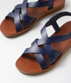 Women I LOVE BILLY Flats|Sandals-Krown Navy Sandals