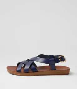Women I LOVE BILLY Flats|Sandals-Krown Navy Sandals