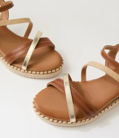 Women I LOVE BILLY Heels|Sandals-Lacie Tan Pale Gold Sandals