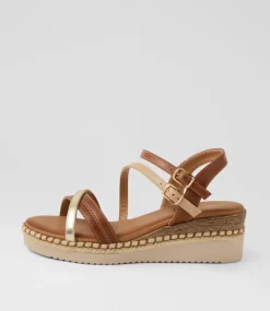 Women I LOVE BILLY Heels|Sandals-Lacie Tan Pale Gold Sandals