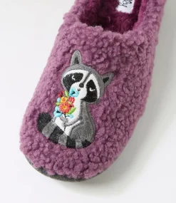 Women I LOVE BILLY Flats-Lacoon Mauve Multi Slippers