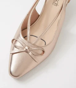 Women SUPERSOFT Comfort|Heels-Lantana Champagne Leather Heels