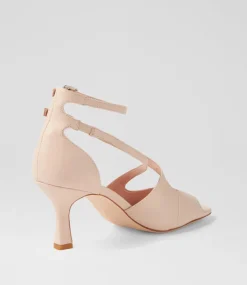 Women TOP END Heels|Sandals-Lanyey Nude Leather Sandals