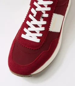 COLORADO Sneakers|Casuals-Larny Maroon Suede Nylon Sneakers
