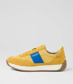 COLORADO Sneakers|Casuals-Larny Yellow Blue Suede Nylon Sneakers