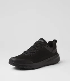 COLORADO Sport School Shoes|Senior School Shoes-Lasser Snr B Black Knit Sneakers