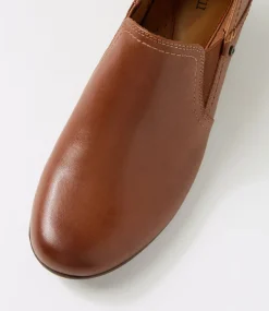 Women COB HILL Heels-Laurel Shootie Brown Leather Heels