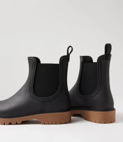 Women DIANA FERRARI Boots-Laurina2 Black Ankle Gumboots