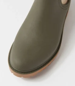 Women DIANA FERRARI Boots-Laurina2 Olive Gumboot Ankle Boots