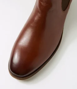 COLORADO Boots|Dress Shoes-Lavas Cognac Tumble Leather Chelsea Boots