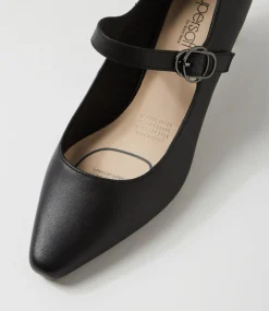 Women SUPERSOFT Comfort|Mary Janes-Lays Black Leather Mary Jane Heels