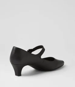 Women SUPERSOFT Comfort|Mary Janes-Lays Black Leather Mary Jane Heels