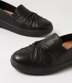 Women SUPERSOFT Comfort|Sneakers-Lazzi Black Leather Sneakers