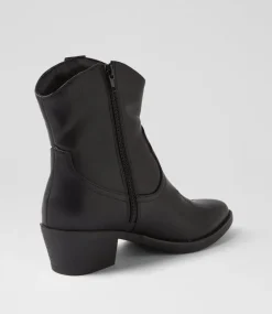 Women I LOVE BILLY Boots-Leenie Black Ankle Boots