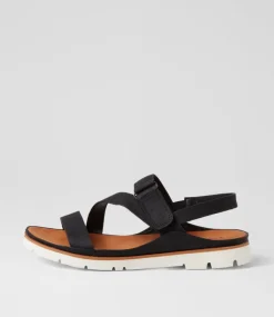 Women I LOVE BILLY Flats|Sandals-Leilas Black Sandals