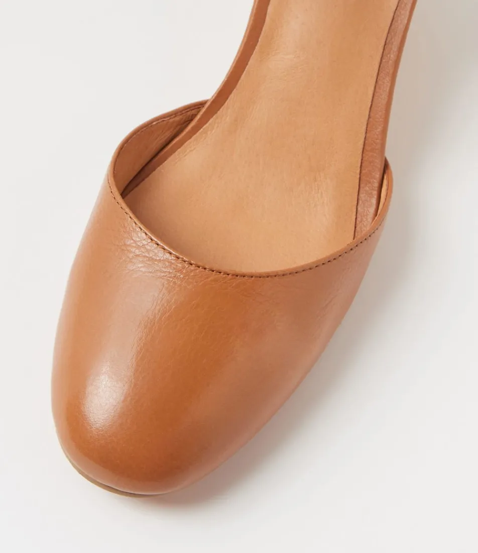 Women DIANA FERRARI Heels-Leisal Dark Tan Cork Leather Heels