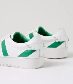 Women TOP END Sneakers-Lenny White Emerald Multi Sneakers