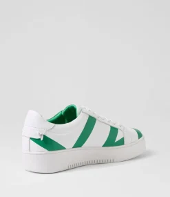 Women TOP END Sneakers-Lenny White Emerald Multi Sneakers