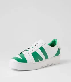 Women TOP END Sneakers-Lenny White Emerald Multi Sneakers