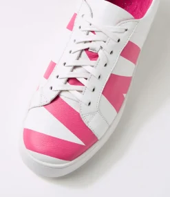 Women TOP END Sneakers-Lenny White Fuchsia Multi Sneakers