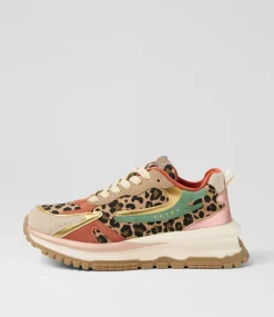 Women BLOWFISH Sneakers-Leo Leopard Microsuede Sneakers