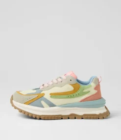 Women BLOWFISH Sneakers-Leo Pistachio Multi Microsuede Sneakers