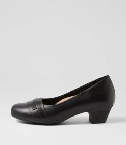 Women SUPERSOFT Dress|Comfort-LERINI SU BLACK LEATHER