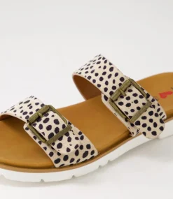 Women I LOVE BILLY Slides|Sandals-Lertol Cheetah Microsuede Slides