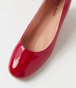 Women DIANA FERRARI Wedges|Heels-LESPIE DF DEEP RED PATENT LEATHER