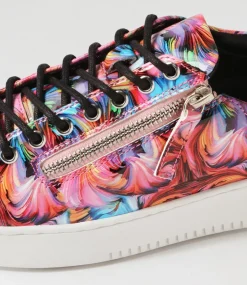 Women I LOVE BILLY Sneakers-Liberty Bright Swirl Patent Pu Sneakers