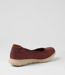 Women COB HILL Wedges|Flats-Lidia Ballet Redwood Nubuck Flat Shoes