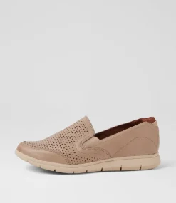Women COB HILL Wedges|Flats-Lidia Slip On Light Tan Burnished Leather Flat Shoes