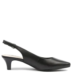 Women SUPERSOFT Comfort|Heels-LINDEN BLACK LEATHER