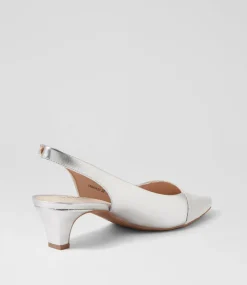 Women SUPERSOFT Comfort|Heels-LINSAIN SU SILVER SPARKLE SILVER FABRIC LEATHER