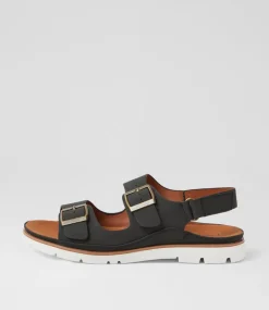 Women I LOVE BILLY Flats|Sandals-Lippert Black Sandals