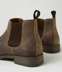 COLORADO Boots|Casuals-Lizard Taupe Oil Suede Chelsea Boots