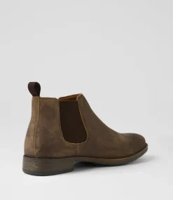 COLORADO Boots|Casuals-Lizard Taupe Oil Suede Chelsea Boots
