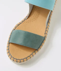 Women DIANA FERRARI Flats|Sandals-Loquat Ocean Multi Leather Elastic Sandals