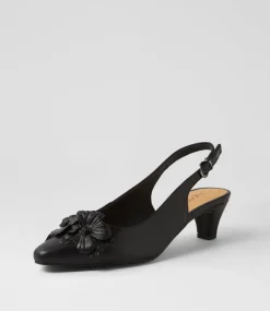 Women SUPERSOFT Heels-Lovei Black Leather Heels