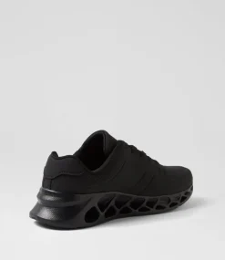 Women SUPERSOFT Comfort|Sneakers-Loveli Black Fabric Sneakers