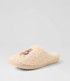 Women I LOVE BILLY Flats-Lowl Beige Multi Slippers