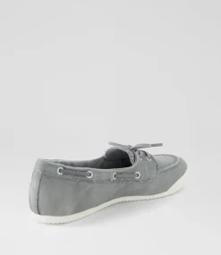 Women BLOWFISH Flats-Lowtide Fog Grey Canvas Flat Shoes
