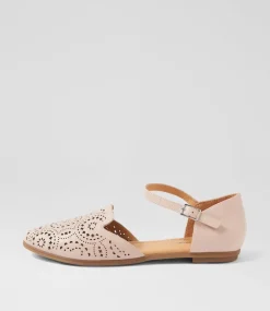 Women DIANA FERRARI Flats-Luanda Nude Leather Flat Shoes