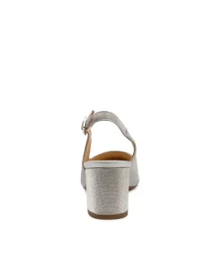 Women DIANA FERRARI Heels-LUCINE SILVER METAL SUEDE