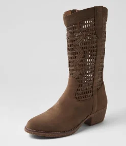 Women COLORADO Boots|Comfort-Luxie Chocolate Nubuck Calf Boots