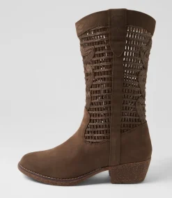 Women COLORADO Boots|Comfort-Luxie Chocolate Nubuck Calf Boots